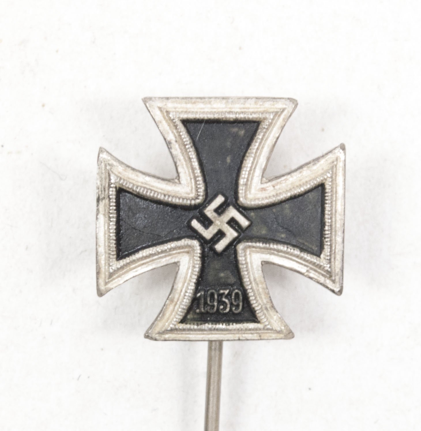 Iron cross miniature stickpin (800 silver hallmarked) – very rare — image 4
