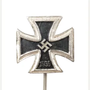 Iron cross miniature stickpin (800 silver hallmarked) – very rare