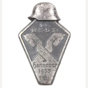 14. R.F.S.T. Reichsfrontsoldatentag Stahlhelm Hannover 1933 abzeichen