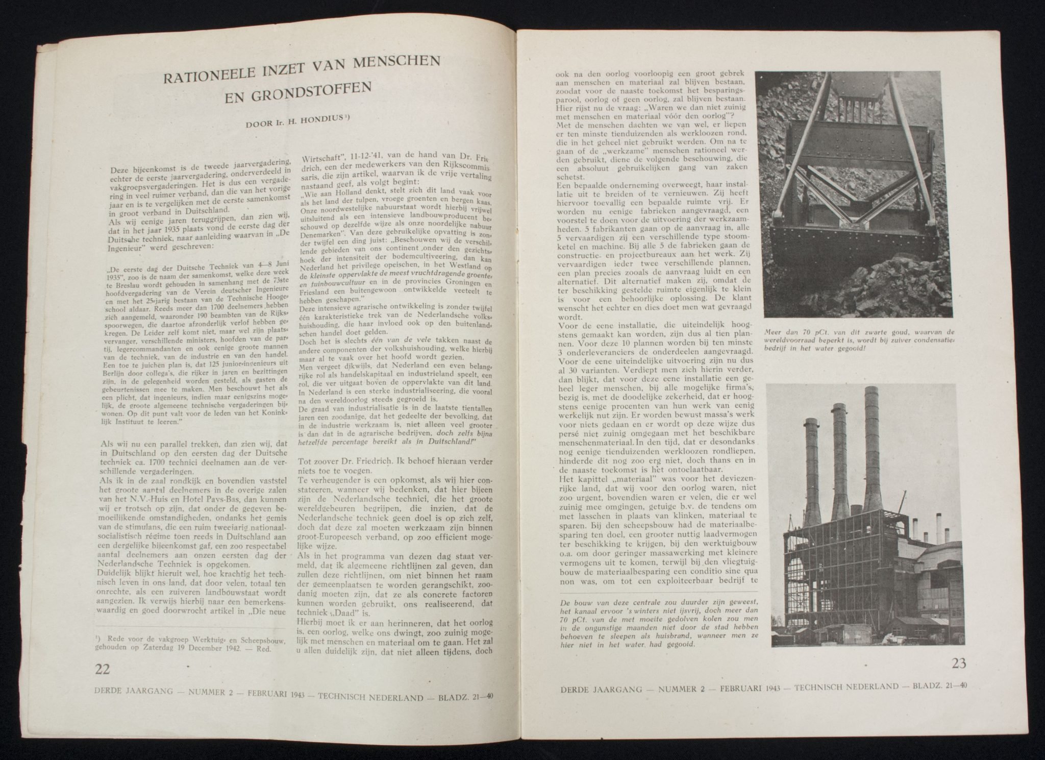 (Magazine) NSB – Technisch Gilde – Technisch Nederland Derde jaargang Nummer 2 Februari 1943 — image 4