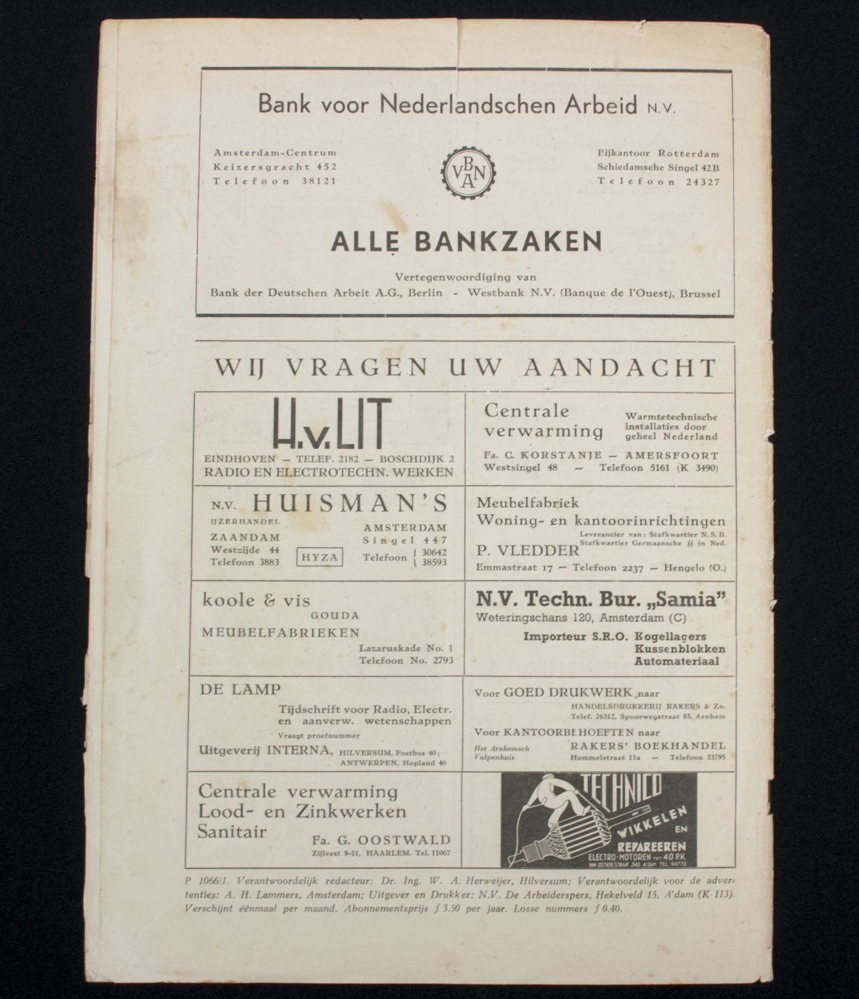(Magazine) NSB – Technisch Gilde – Technisch Nederland Derde jaargang Nummer 2 Februari 1943 — image 6