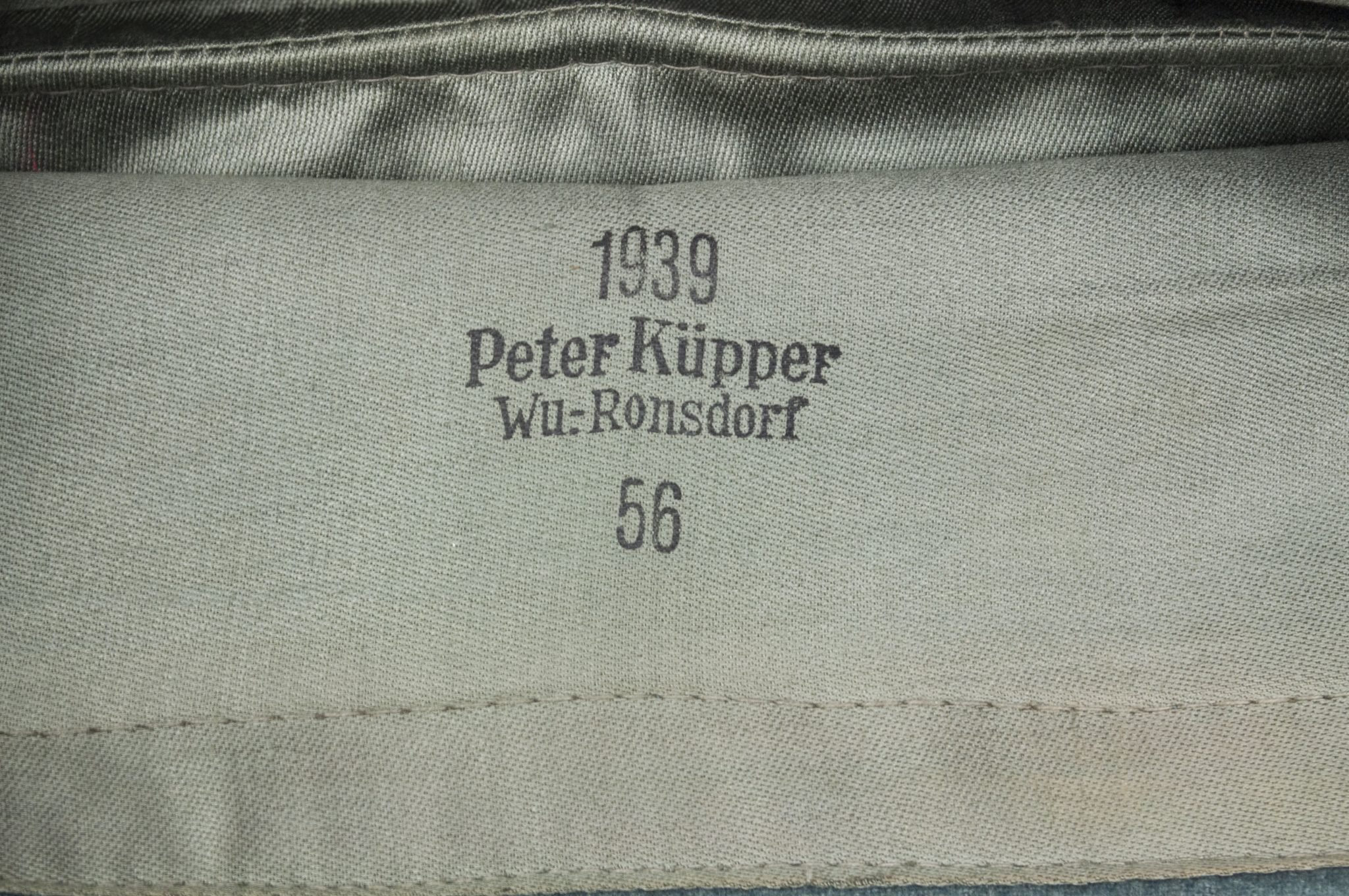 German Gendarmerie Polizei Side Cap (Maker marked Küpper) size 56 — image 20