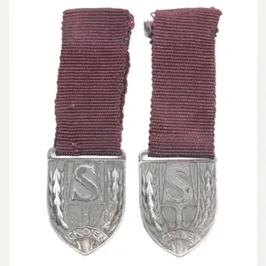 Nederlandsche Arbeidsdienst (NAD) TWO miniature sportsmedals