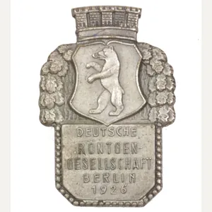 Deutsche Röntgengesellschaft Berlin 1926 abzeichen