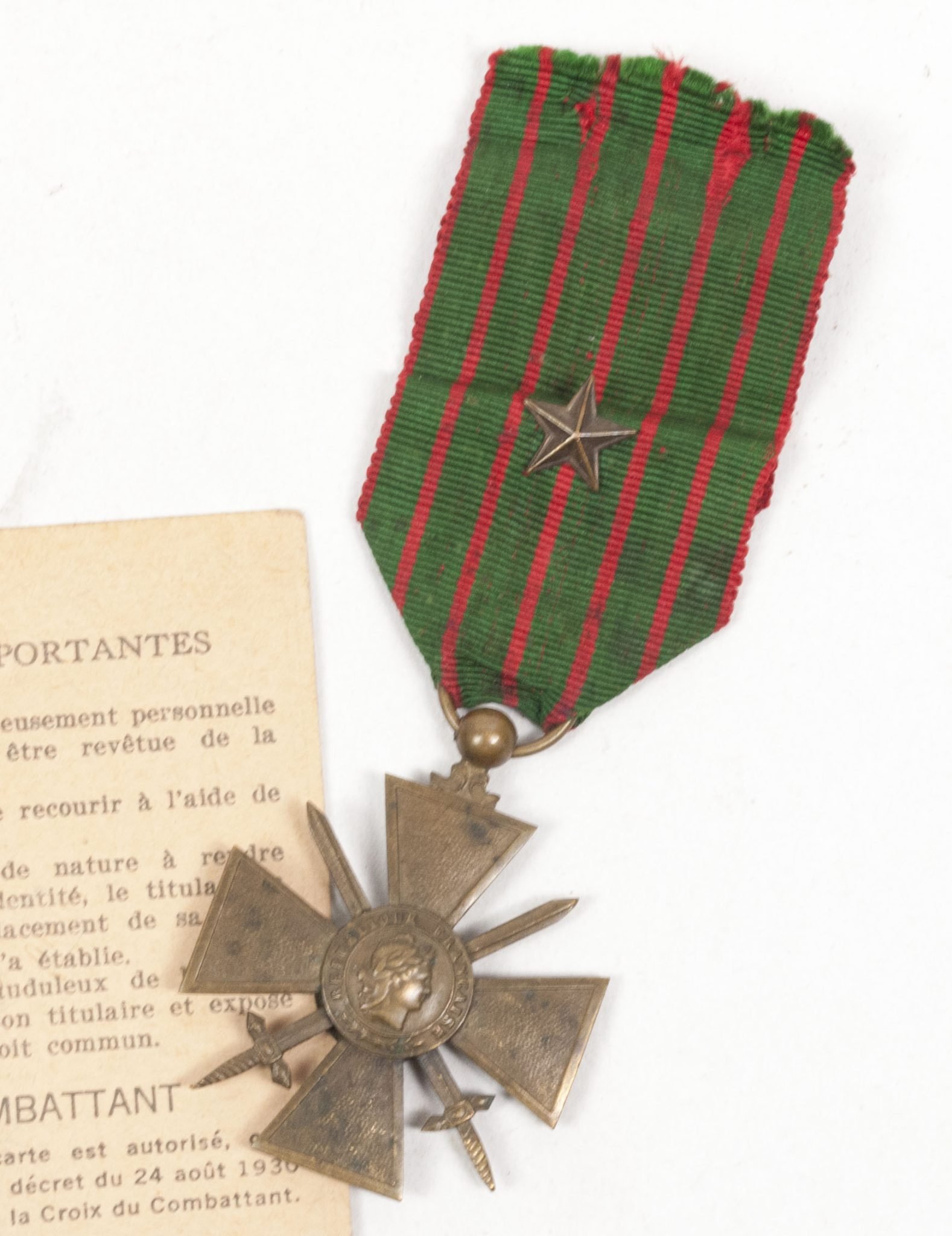 French WWI Veteran grouping with German WWII Vorläufiger Fremdenpass + medals + citations — image 12