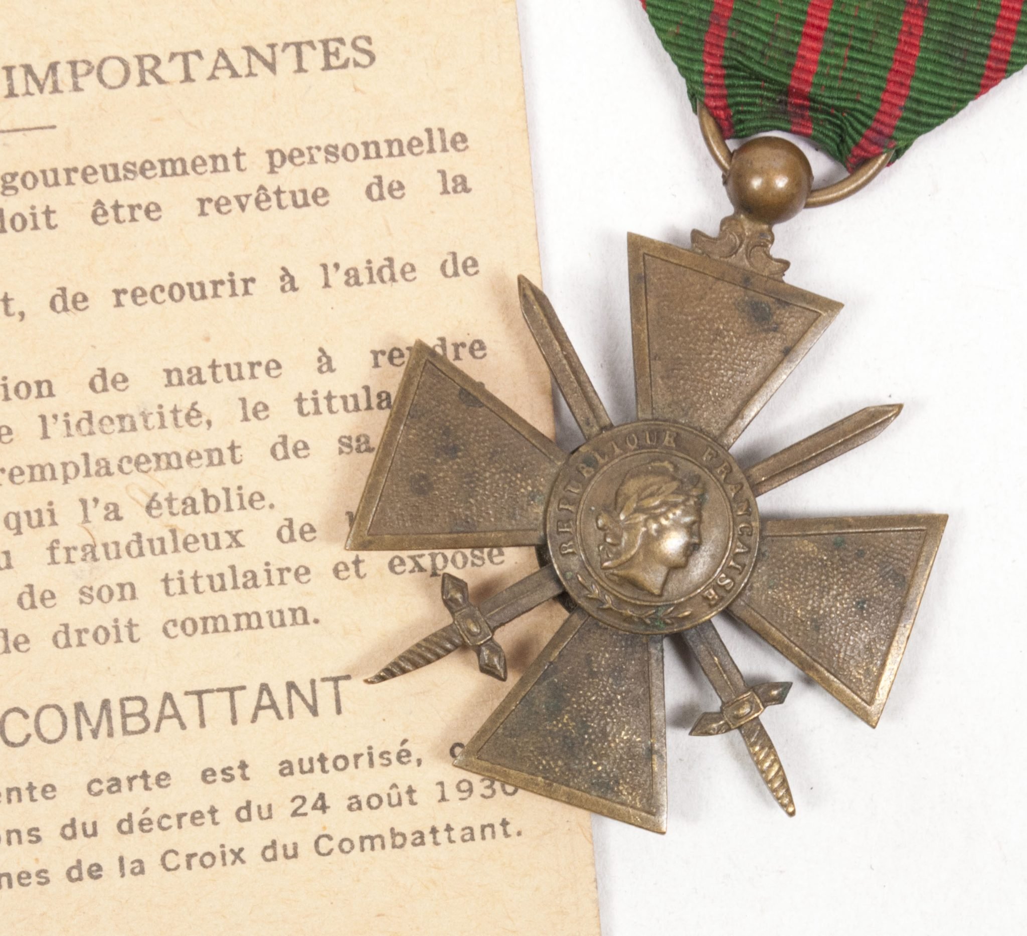 French WWI Veteran grouping with German WWII Vorläufiger Fremdenpass + medals + citations — image 13