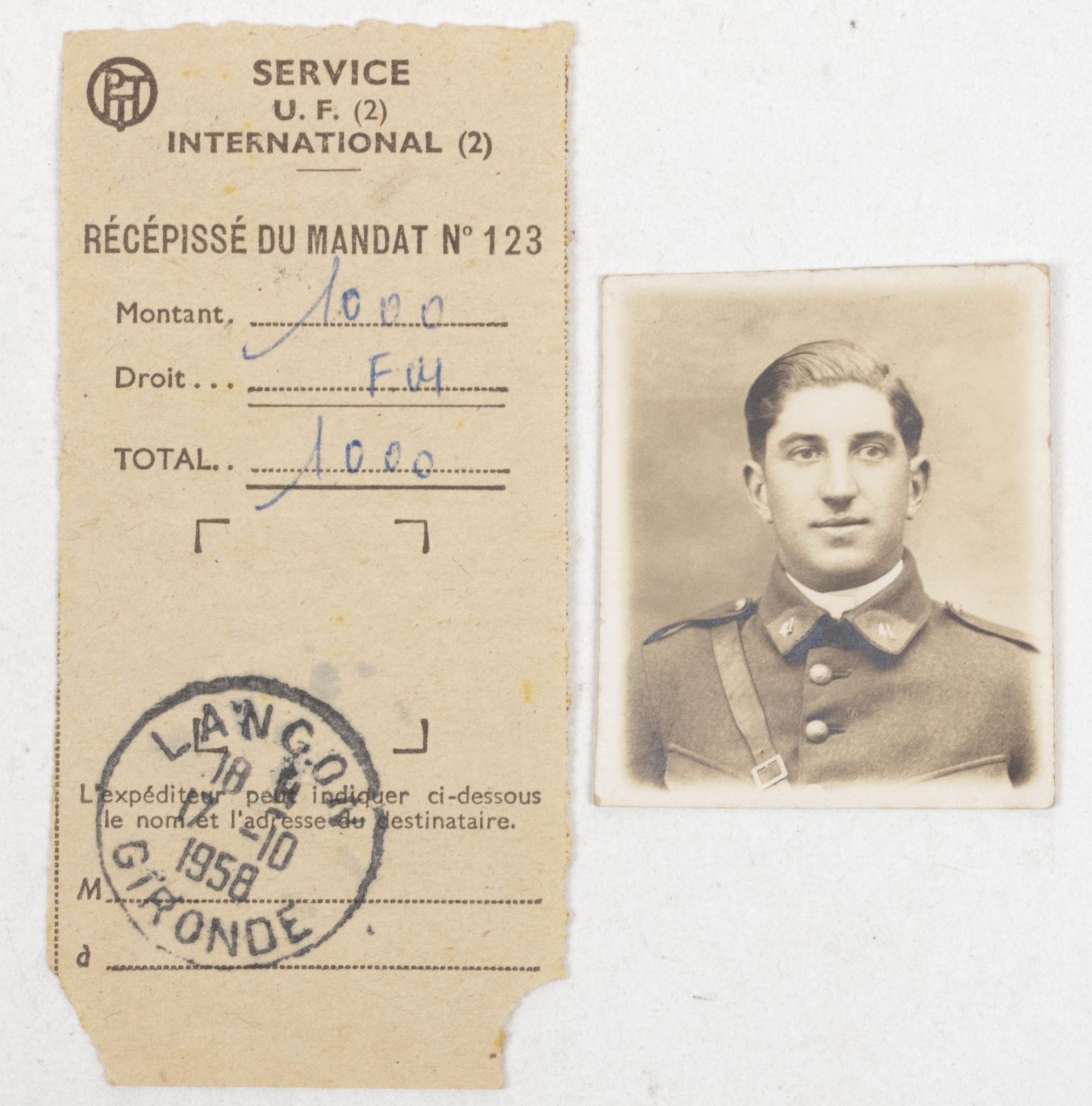 French WWI Veteran grouping with German WWII Vorläufiger Fremdenpass + medals + citations — image 16