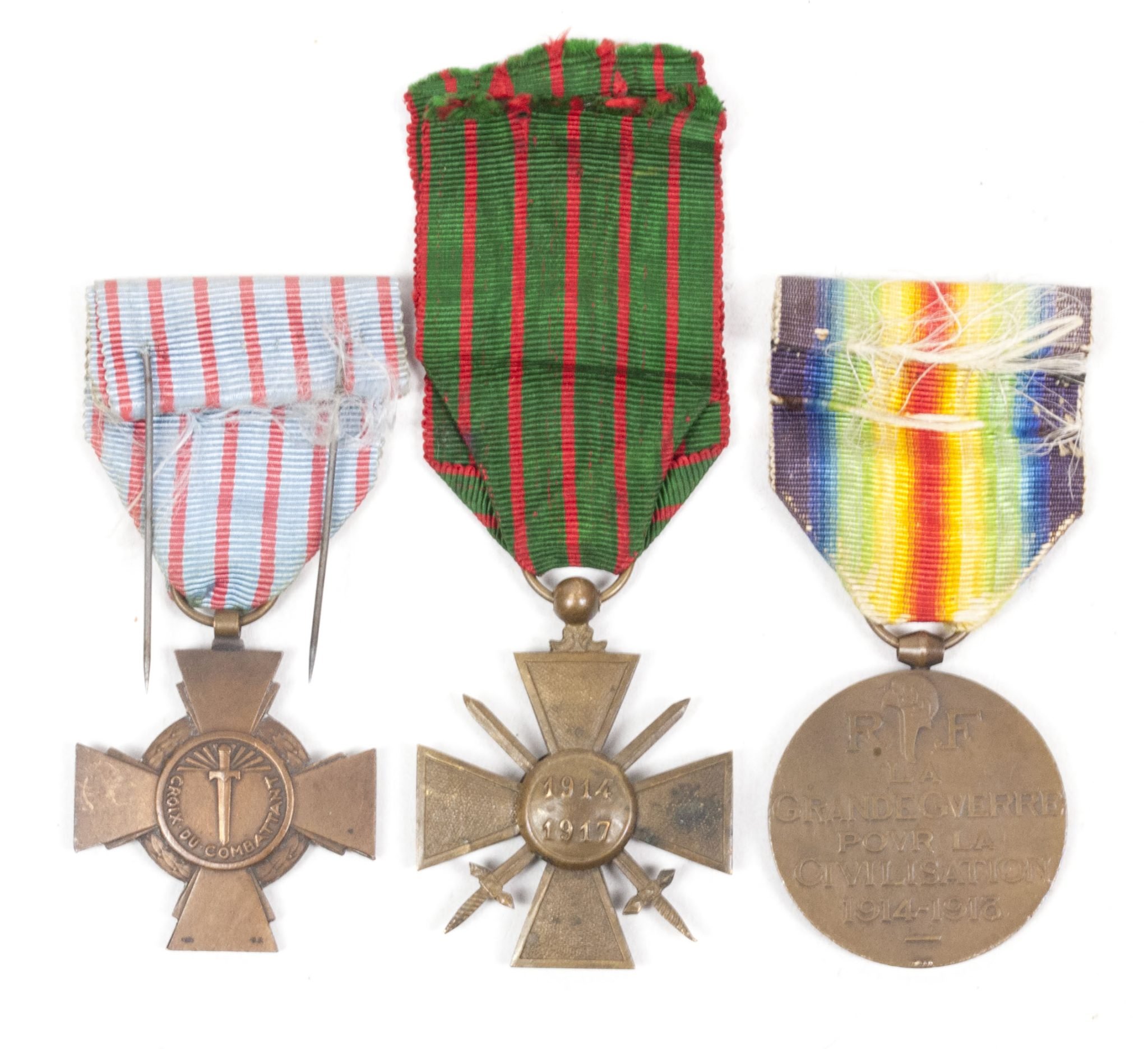 French WWI Veteran grouping with German WWII Vorläufiger Fremdenpass + medals + citations — image 25