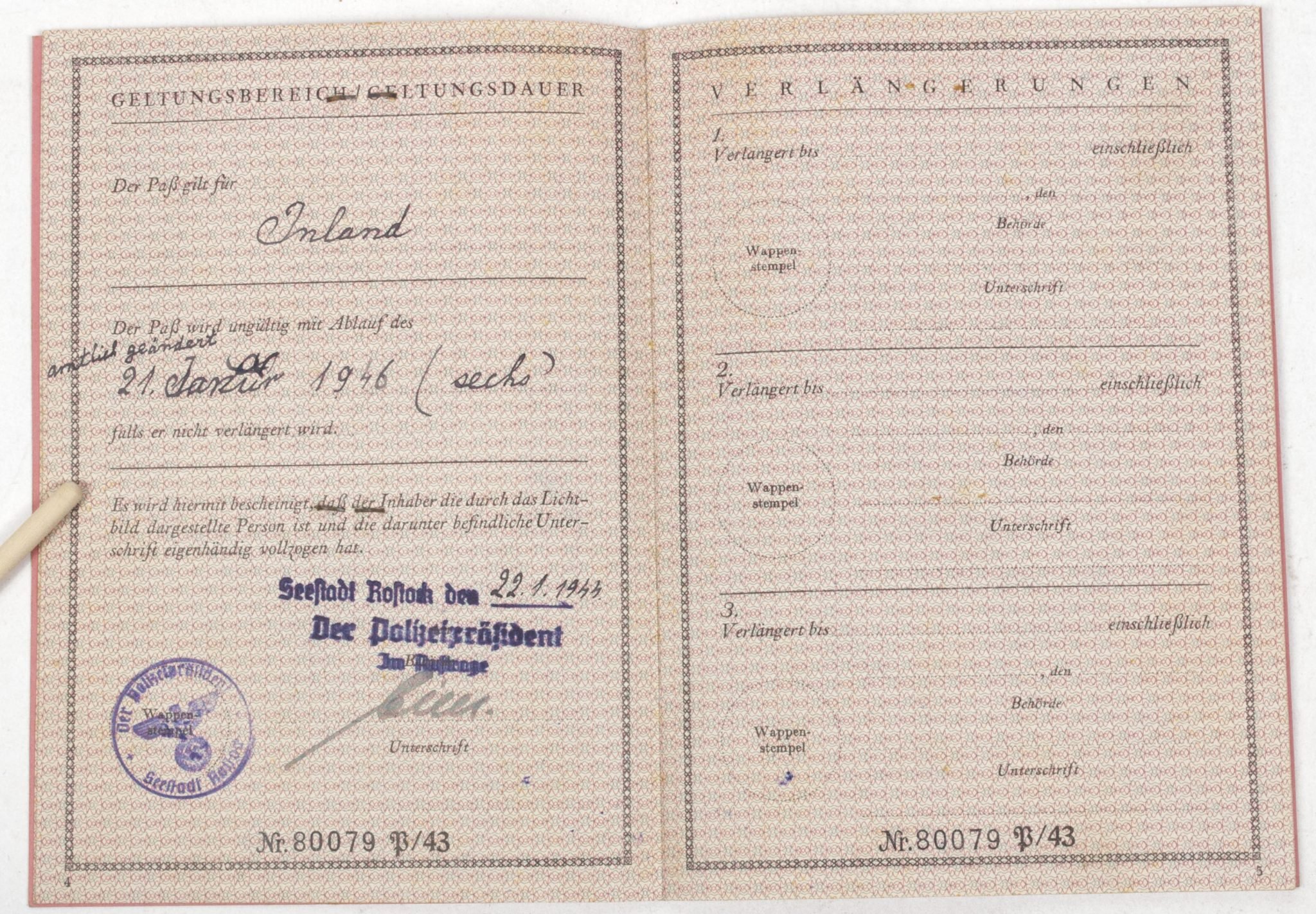 French WWI Veteran grouping with German WWII Vorläufiger Fremdenpass + medals + citations — image 32