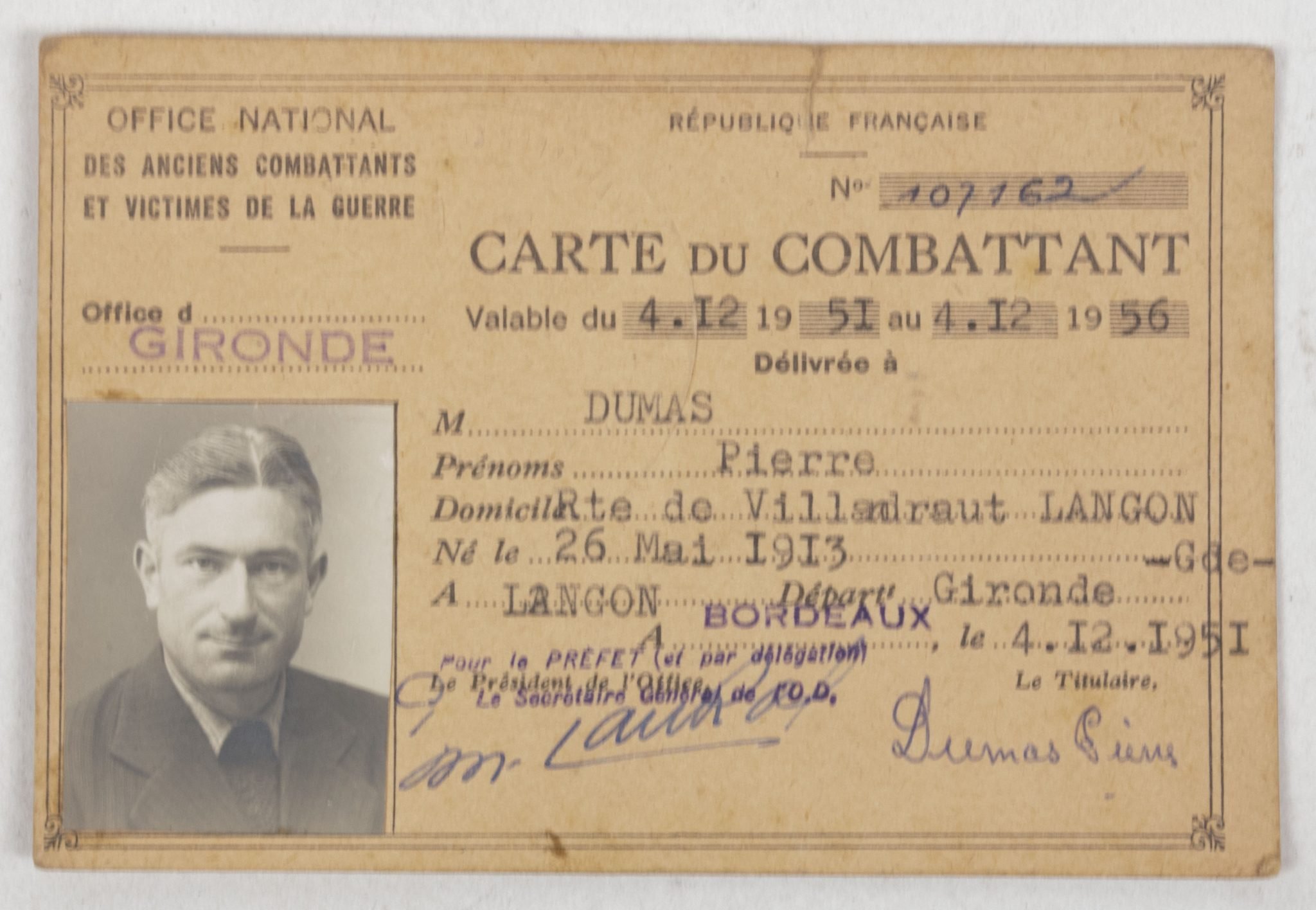 French WWI Veteran grouping with German WWII Vorläufiger Fremdenpass + medals + citations — image 9