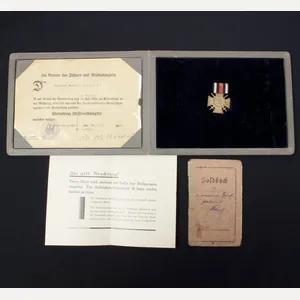 Luxuary Ehrenkreuz für Frontkämpfer 1914-1918 presentation map + soldbuch – …