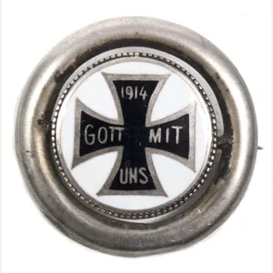 WWI Iron Cross patriotic brooch pin