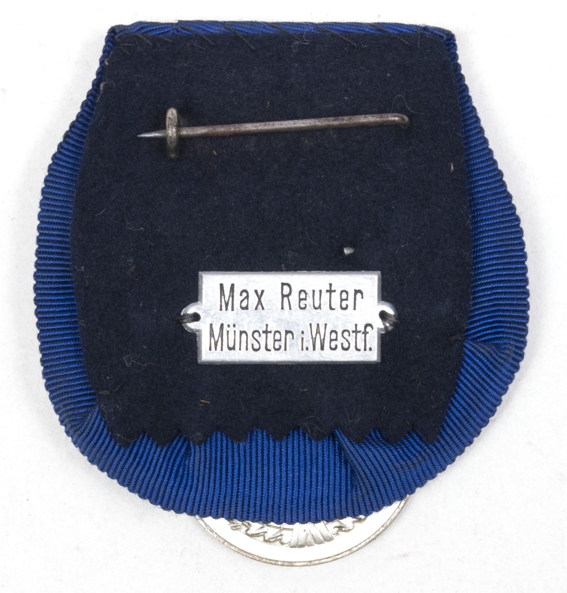 WWII German single medalbar Wehrmacht Dienstauszeichnung (With makerstag Max Reuter Münster i. Westf.) – Very rare — image 2