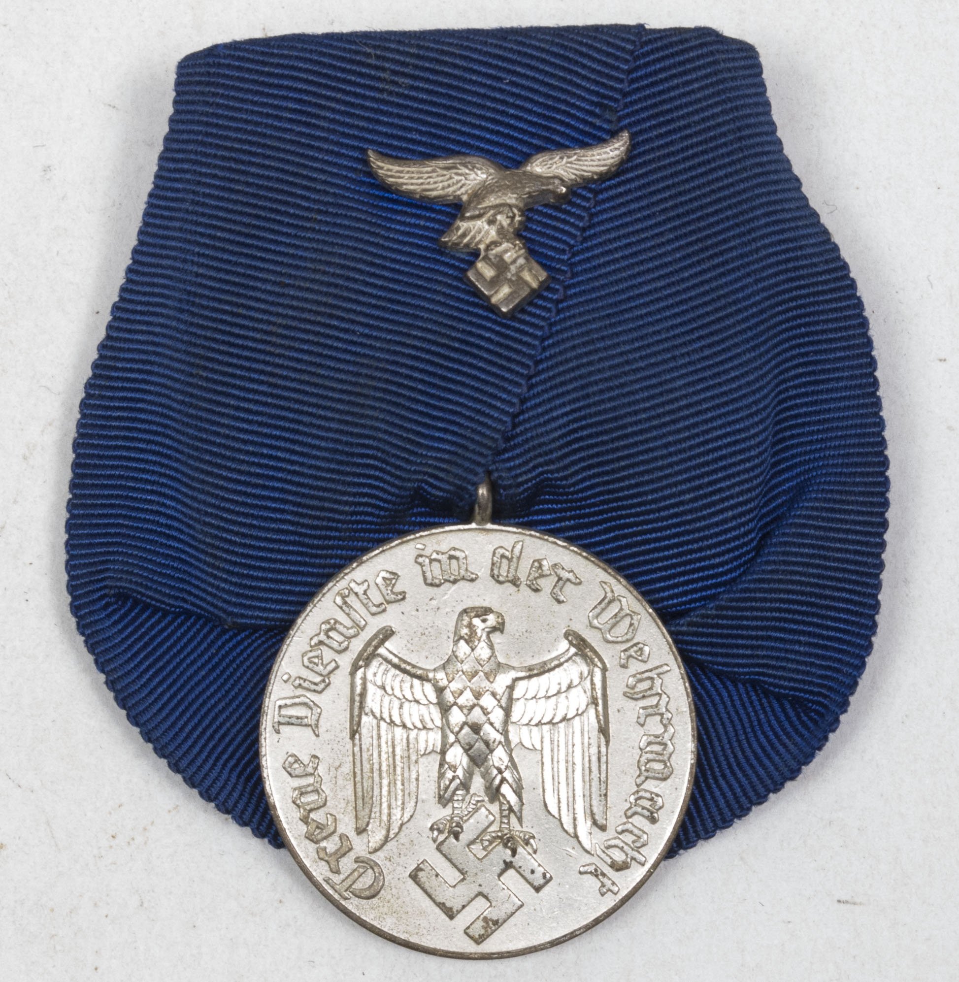 WWII German single medalbar Wehrmacht Dienstauszeichnung (With makerstag Max Reuter Münster i. Westf.) – Very rare — image 5