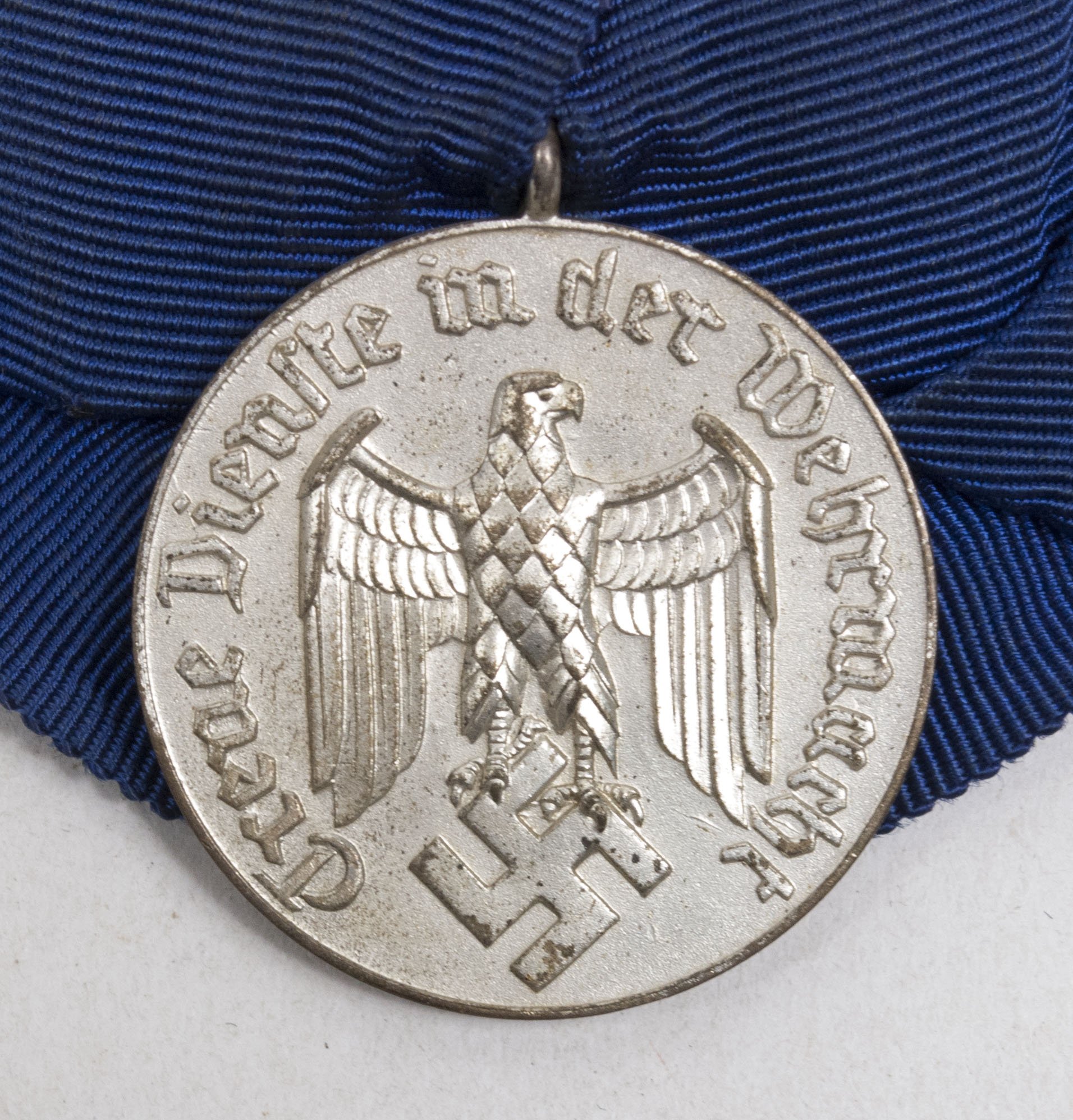 WWII German single medalbar Wehrmacht Dienstauszeichnung (With makerstag Max Reuter Münster i. Westf.) – Very rare — image 6