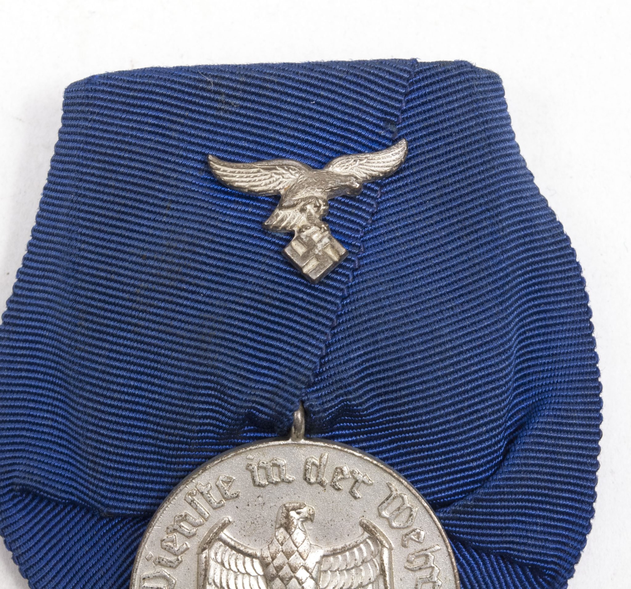 WWII German single medalbar Wehrmacht Dienstauszeichnung (With makerstag Max Reuter Münster i. Westf.) – Very rare — image 7