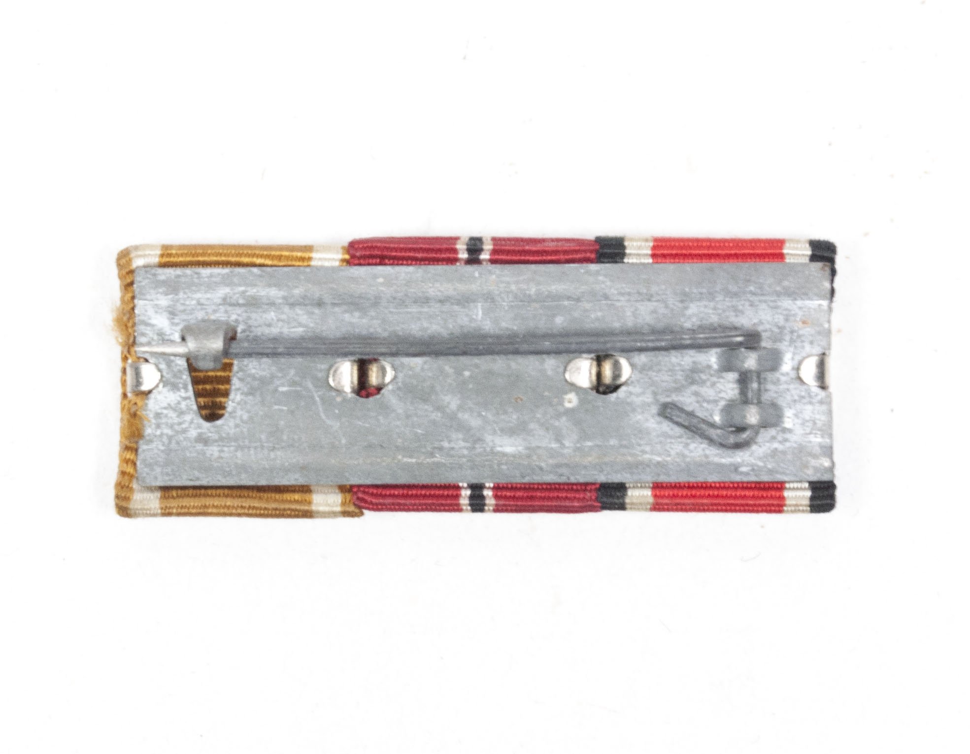 Luftwaffe ribbon with EK2, Ostmedaille + westwallmedaille — image 2