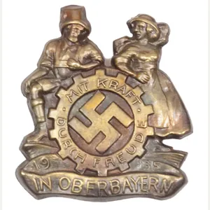 Mit Kraft dutch Freude in Oberbayern 1935 abzeichen