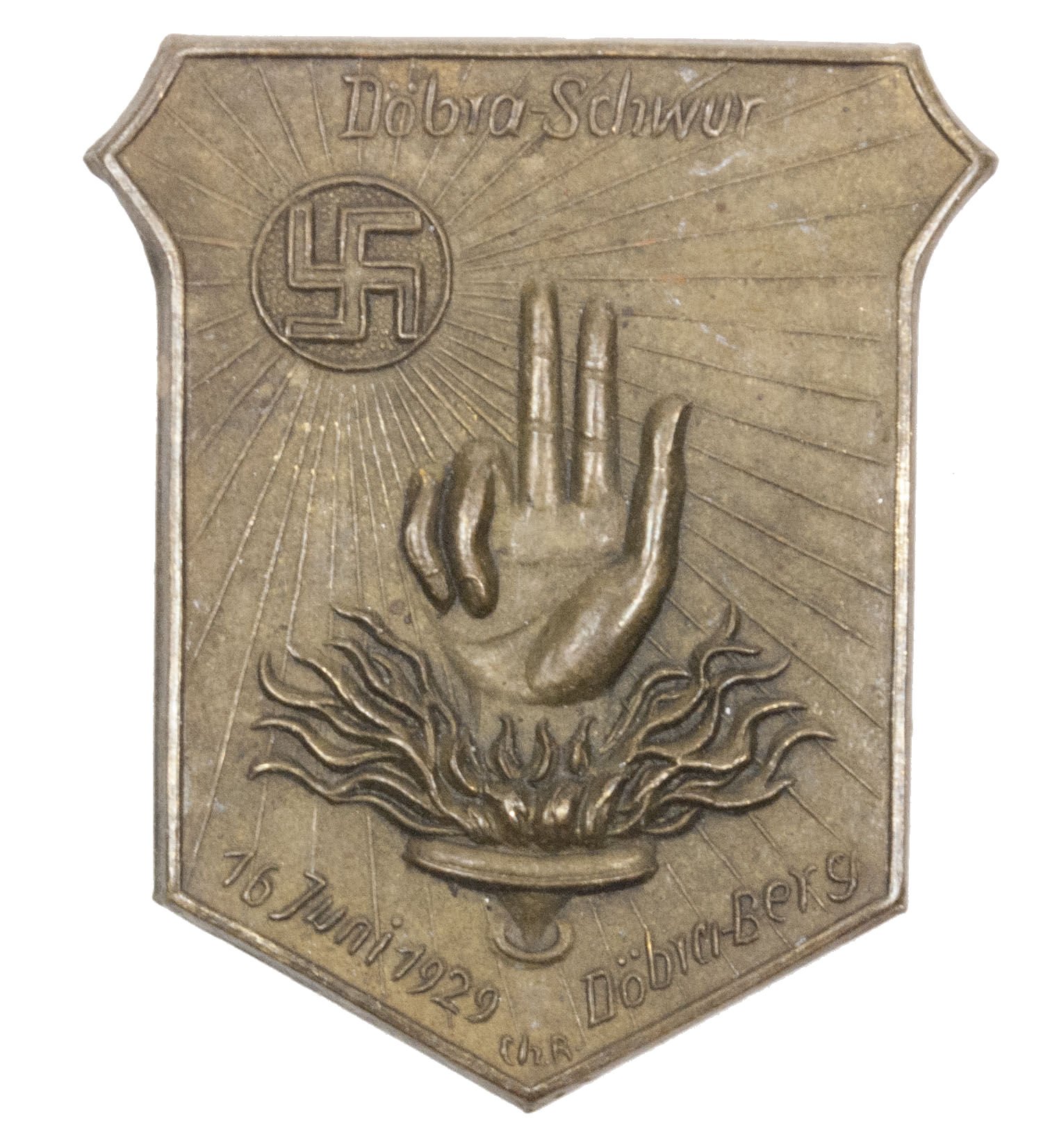 NSDAP Döbra Schwur 16 Juni 1929 – Döbra-Berg abzeichen (Maker Hoffstätter) – RARE — image 3