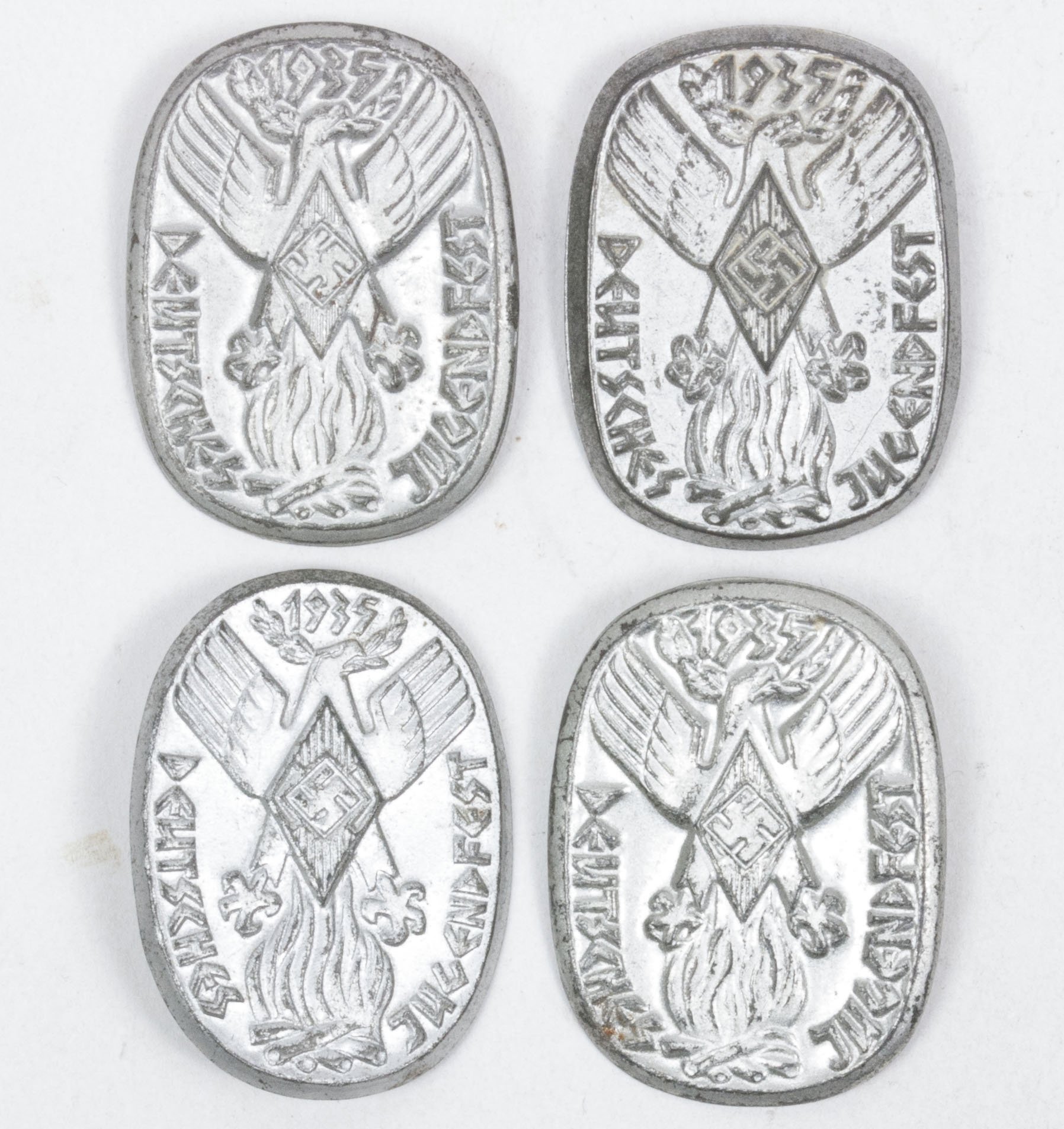 Hitlerjugend (HJ) Deutsches Jugendfest 1935 abzeichen (price for all 4 together!) — image 3