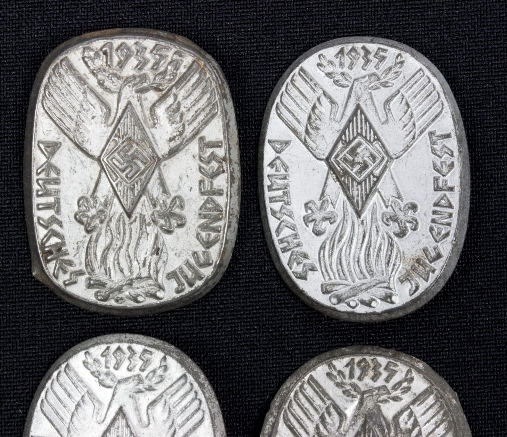 Hitlerjugend (HJ) Deutsches Jugendfest 1935 abzeichen (price for all 4 together!) — image 3