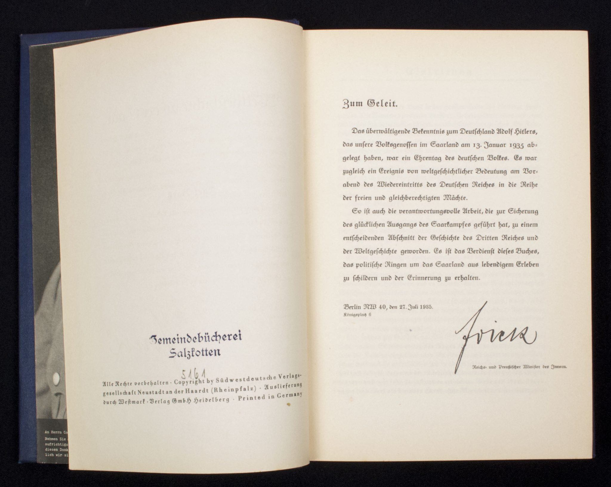 (Book) Weltgeschichte an der Saar (1935) — image 5