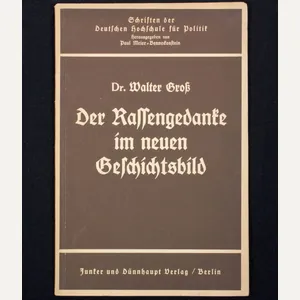 (Brochure) Dr. Walter Gross – Der Rassengedanke im neuen Geschichtsbild