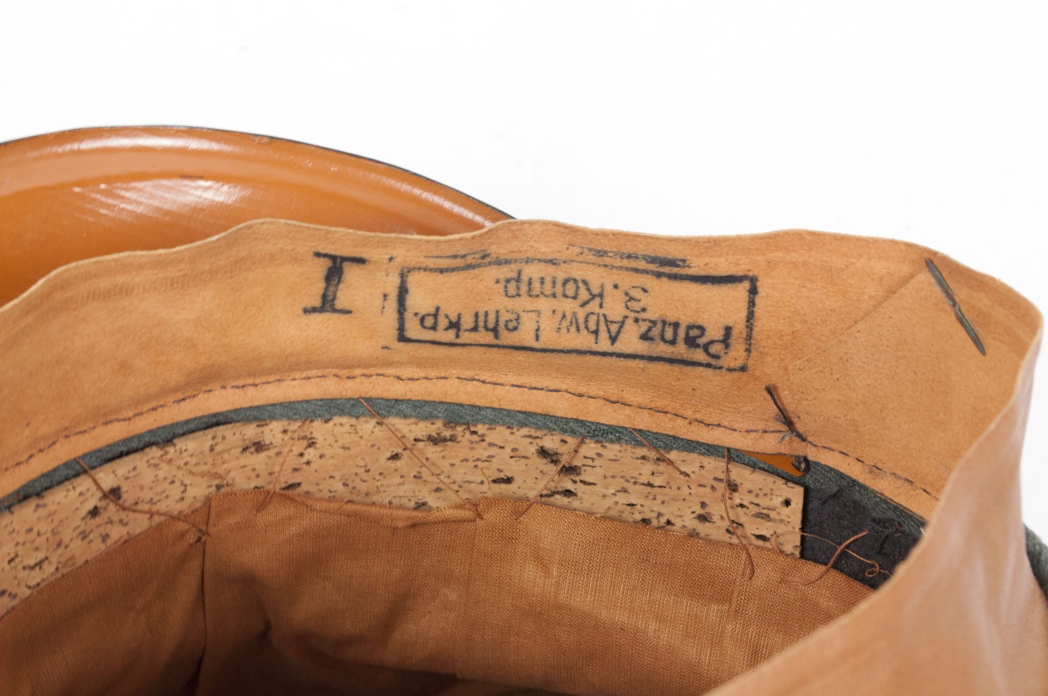 Wehrmacht (Heer) Panzerjäger NCO/EM visor (by maker G.A. Hoffmann Berlin SW 1936) – MINT — image 22