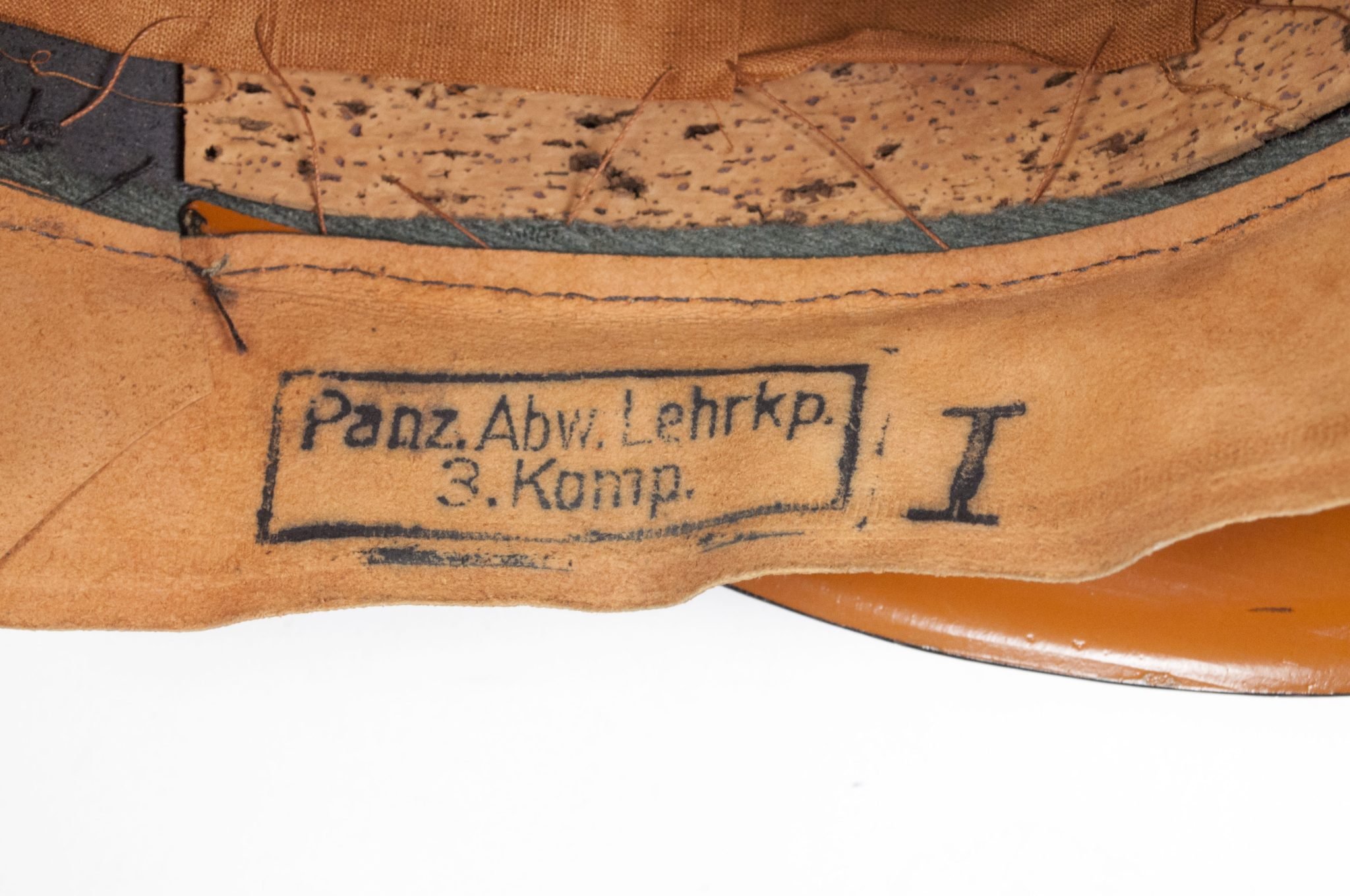 Wehrmacht (Heer) Panzerjäger NCO/EM visor (by maker G.A. Hoffmann Berlin SW 1936) – MINT — image 23