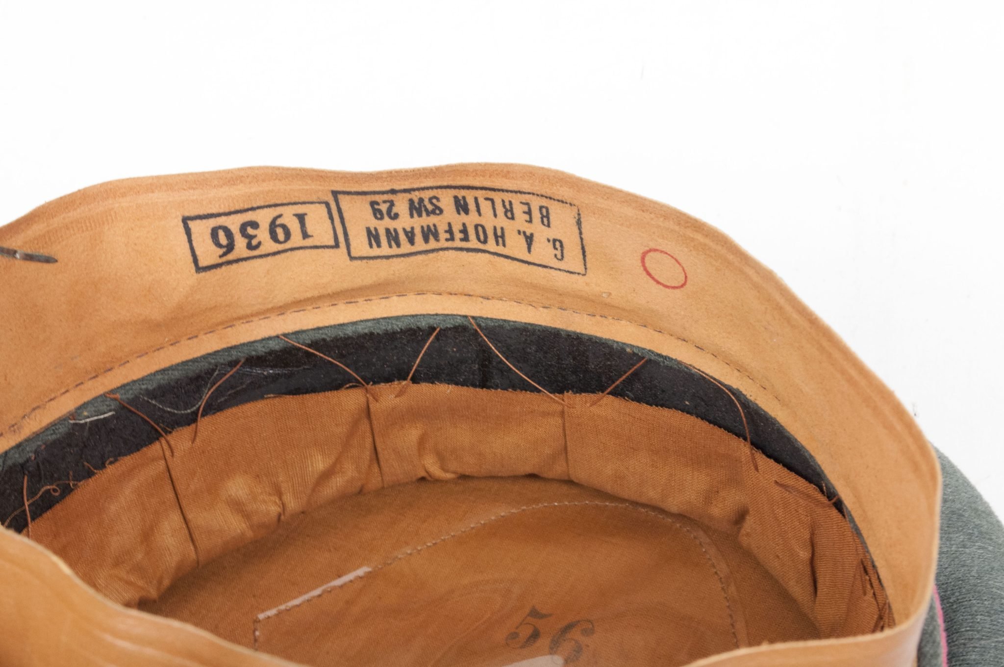 Wehrmacht (Heer) Panzerjäger NCO/EM visor (by maker G.A. Hoffmann Berlin SW 1936) – MINT — image 24