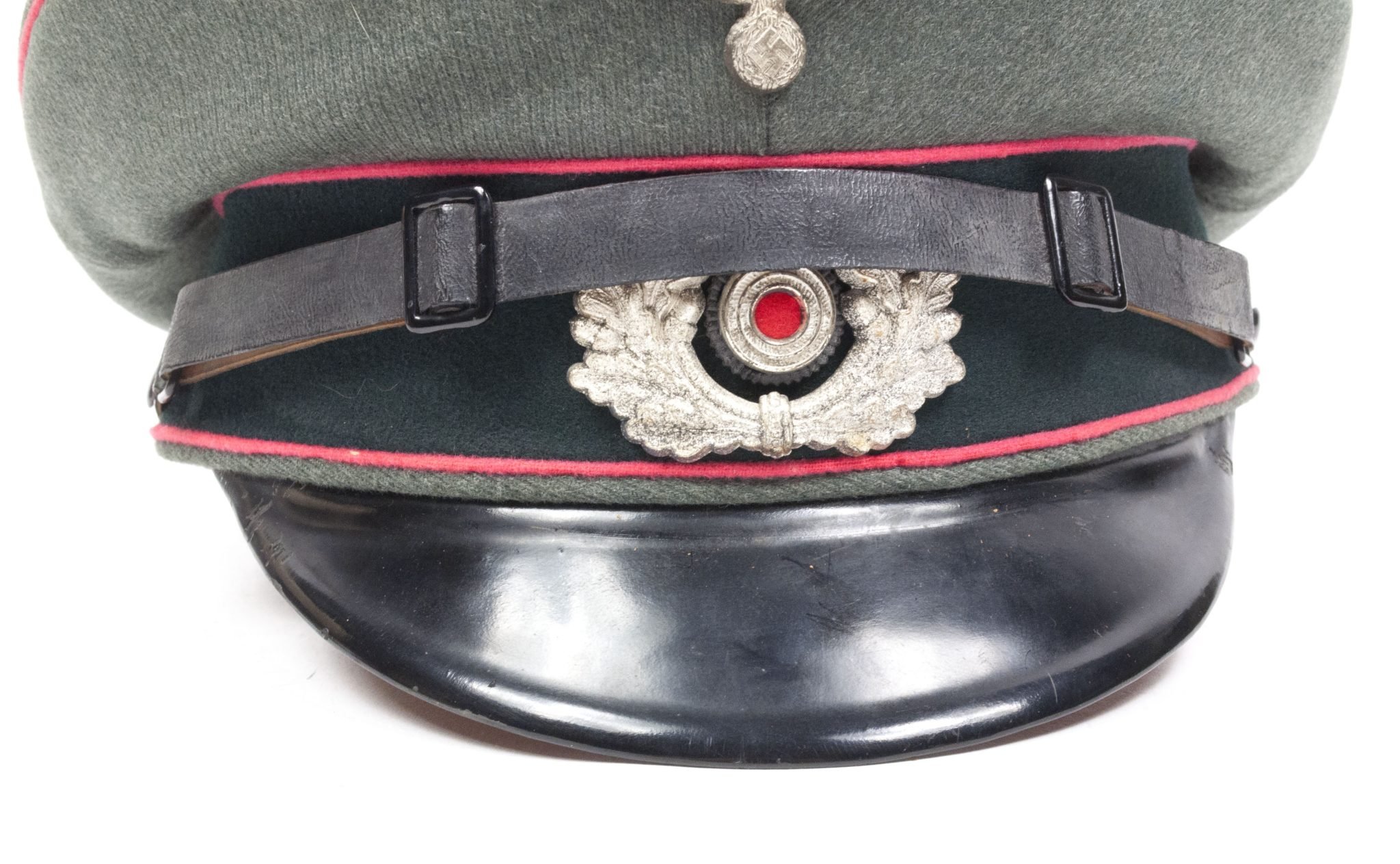 Wehrmacht (Heer) Panzerjäger NCO/EM visor (by maker G.A. Hoffmann Berlin SW 1936) – MINT — image 6