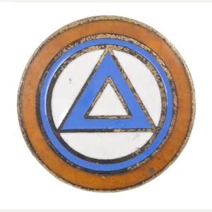 (Belgium) Flemish VNV visor cap badge – rare