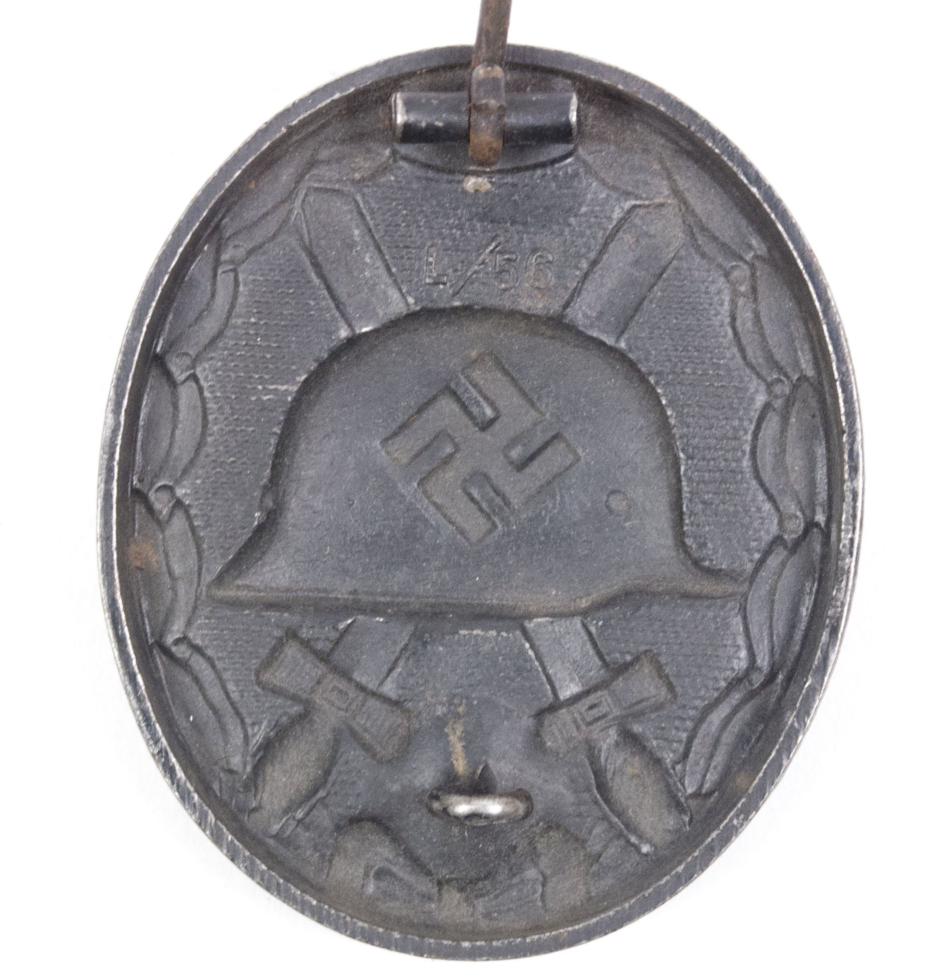Verwundetenabzeichen in Schwarz / Woundbadge in Black MM 'L/56' (Funke & Brunninghaus) — image 2