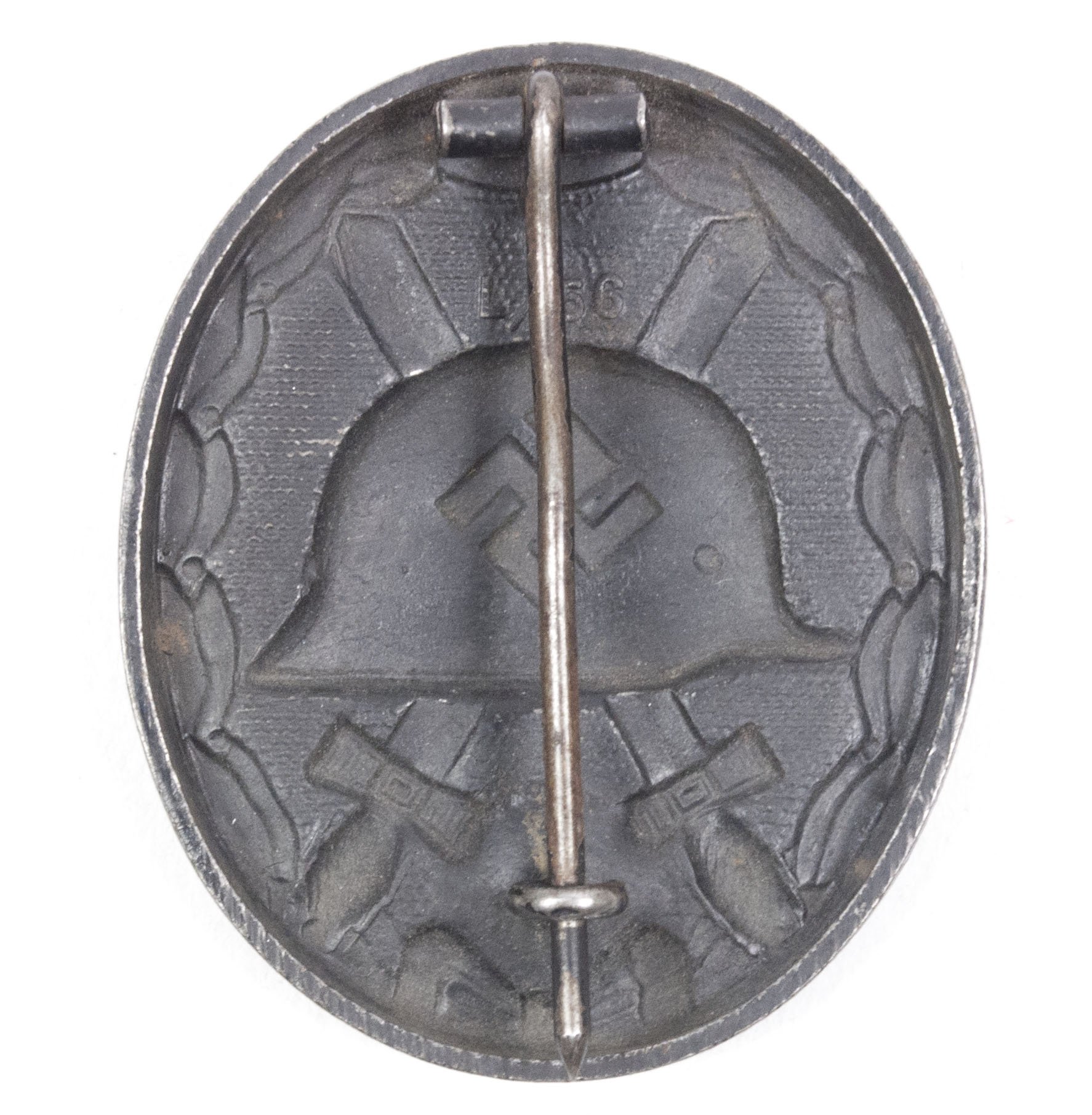 Verwundetenabzeichen in Schwarz / Woundbadge in Black MM 'L/56' (Funke & Brunninghaus) — image 4