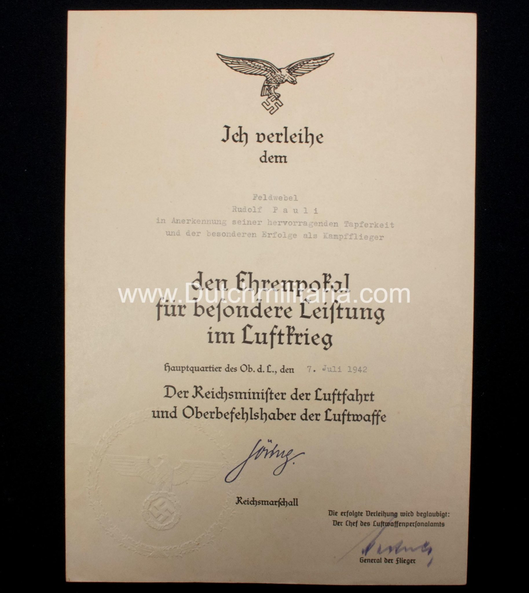 Ehrenpokal / Honor goblet grouping Rudolf Pauli — image 17