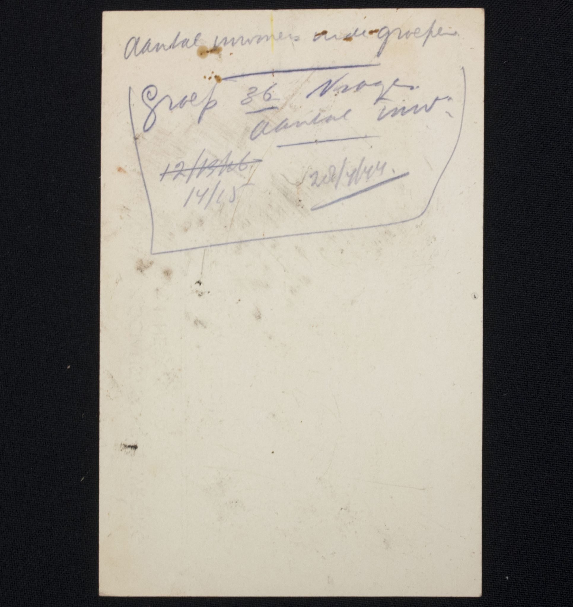 (NSB) Voorloopig bewijs van inschrijving als Sympathiseerende (Sympathisers membercard) – very rare — image 2