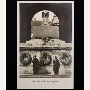 (Postcard) München, Mahnmal in der Feldherrnhalle