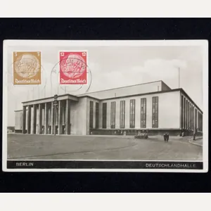 (Postcard) Berlin Deutschlandhalle