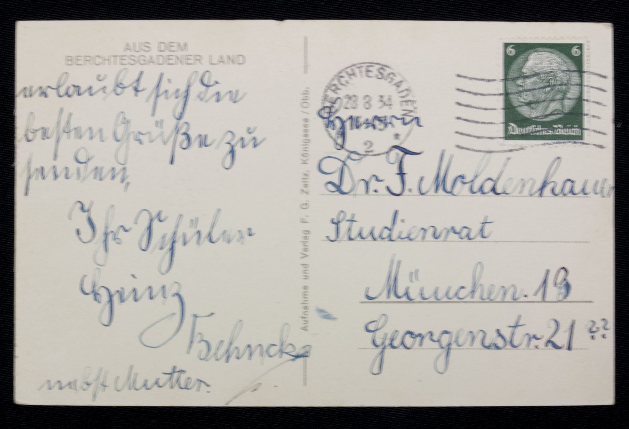 (Postcard) Berchtesgaden-Obersalzberg. Haus Wachenfeld — image 3