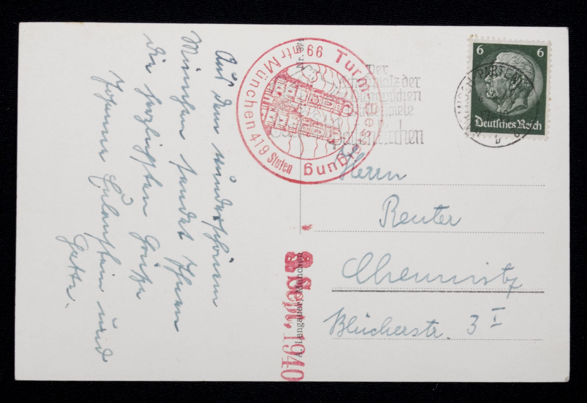 (Postcard) München, Ehrentempel am Königlichen Platz — image 3