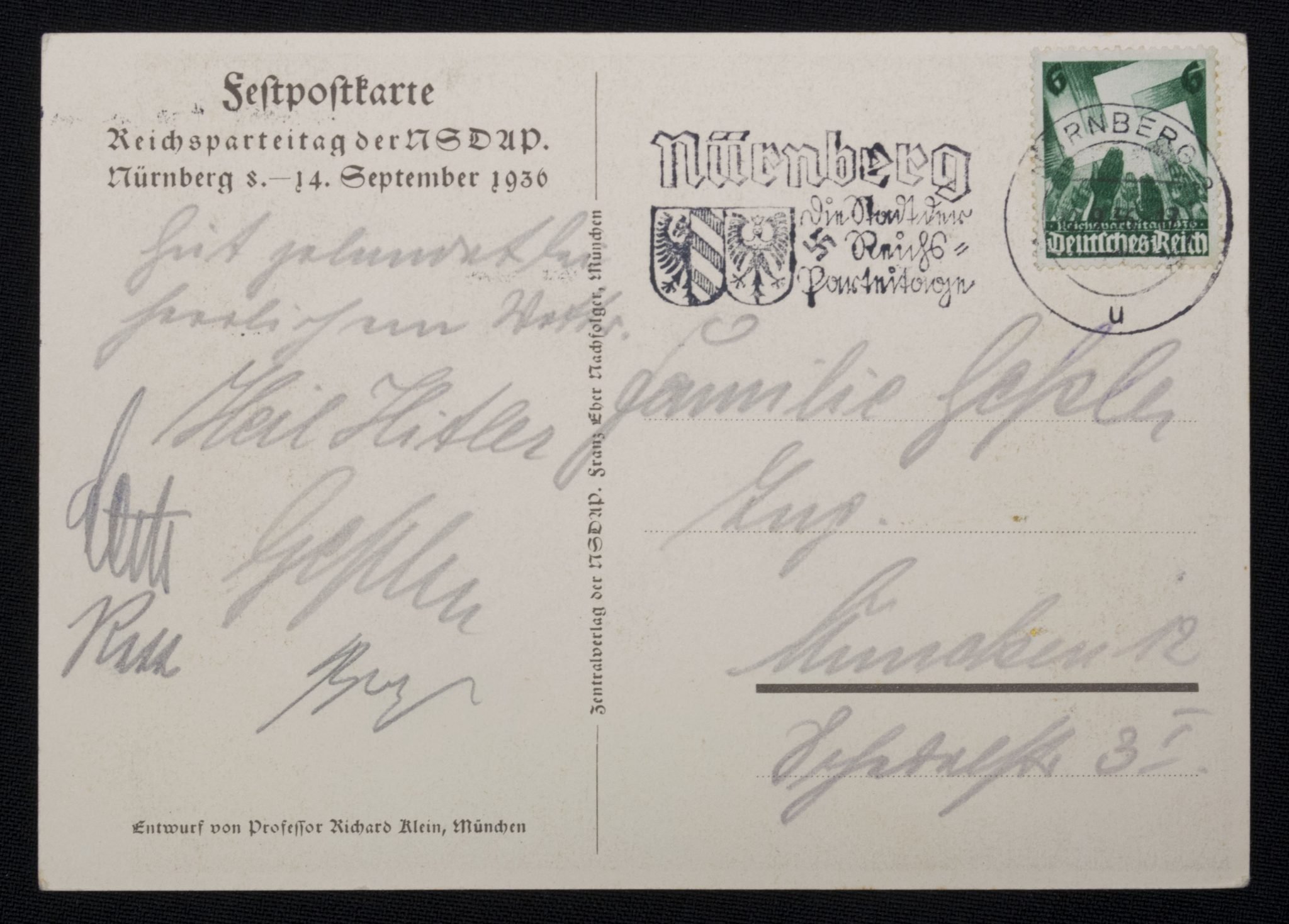 (Postcard) Reichsparteitag 1936 — image 2