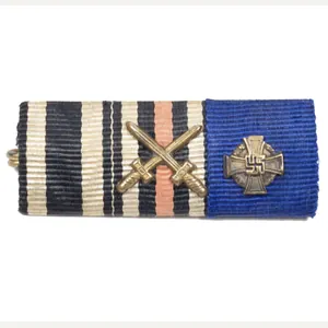 Ribbon with WWI EK2, FEK, WWII Treue Dienst cross 25 …