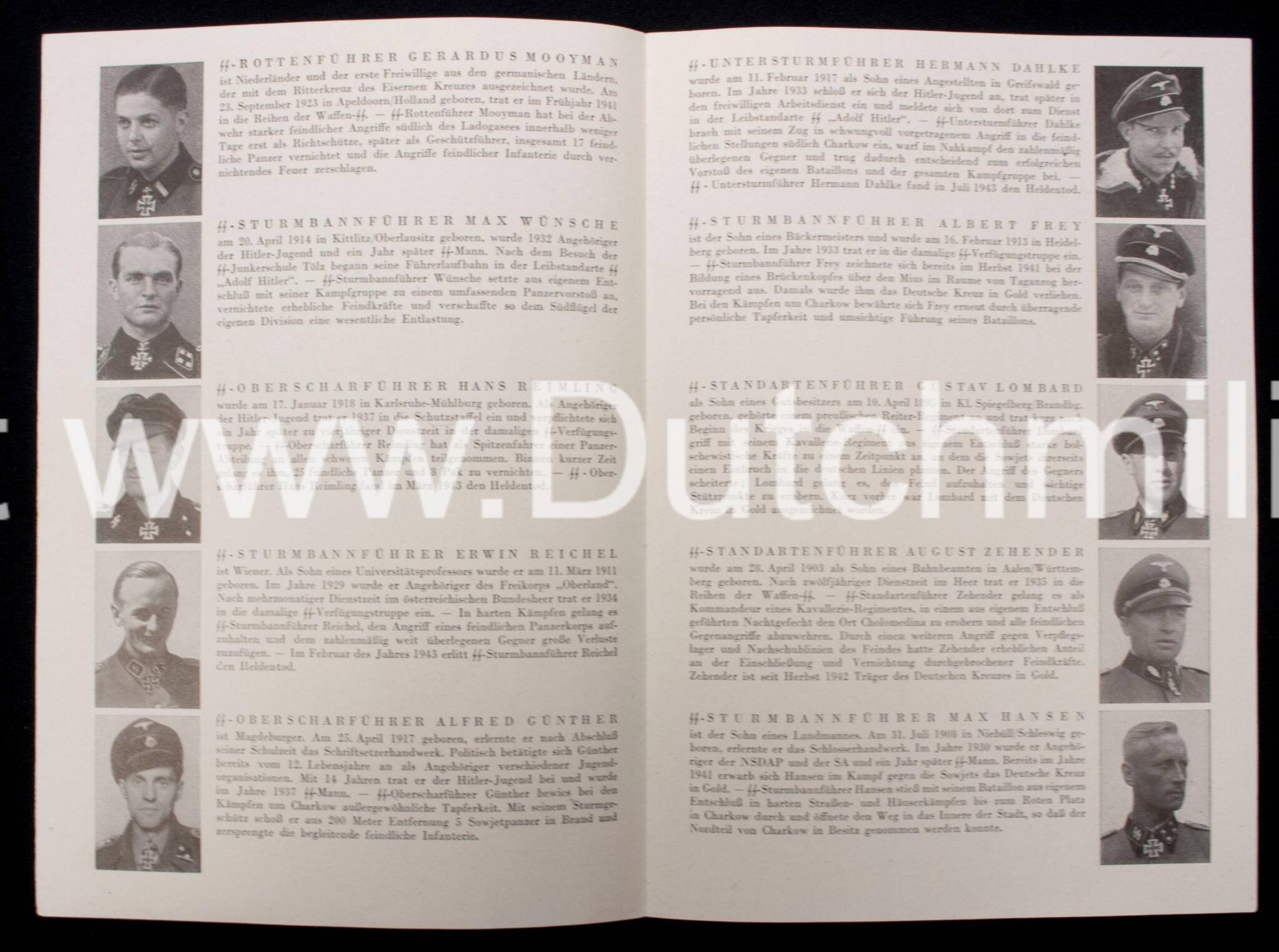 (Brochure) SS-Leitheft 9. Jahrgang – Heft 12 (Dezember 1943) + Die Ritterkreuzträger der Waffen-SS Folge 5 (with Gerardus Mooyman) — image 3