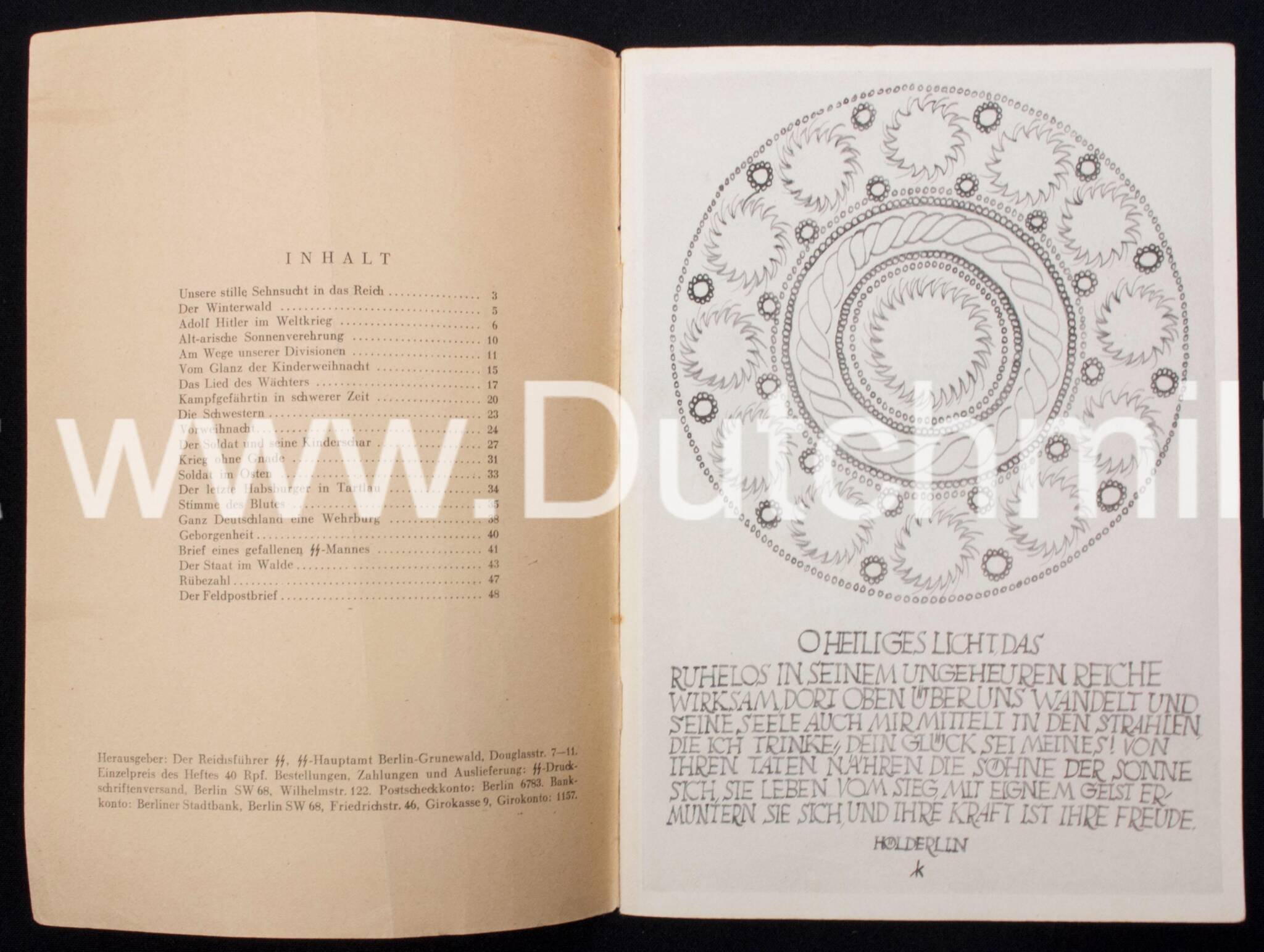 (Brochure) SS-Leitheft 9. Jahrgang – Heft 12 (Dezember 1943) + Die Ritterkreuzträger der Waffen-SS Folge 5 (with Gerardus Mooyman) — image 8