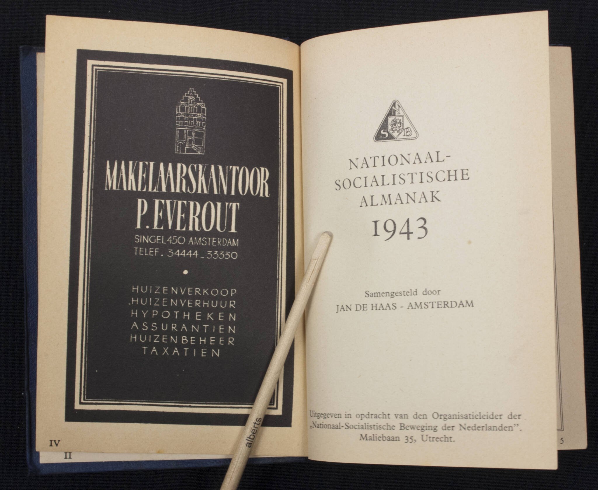 (NSB) Almanak 1943 complete with the very rare foldable chart of the Netherlands – Rare — image 12