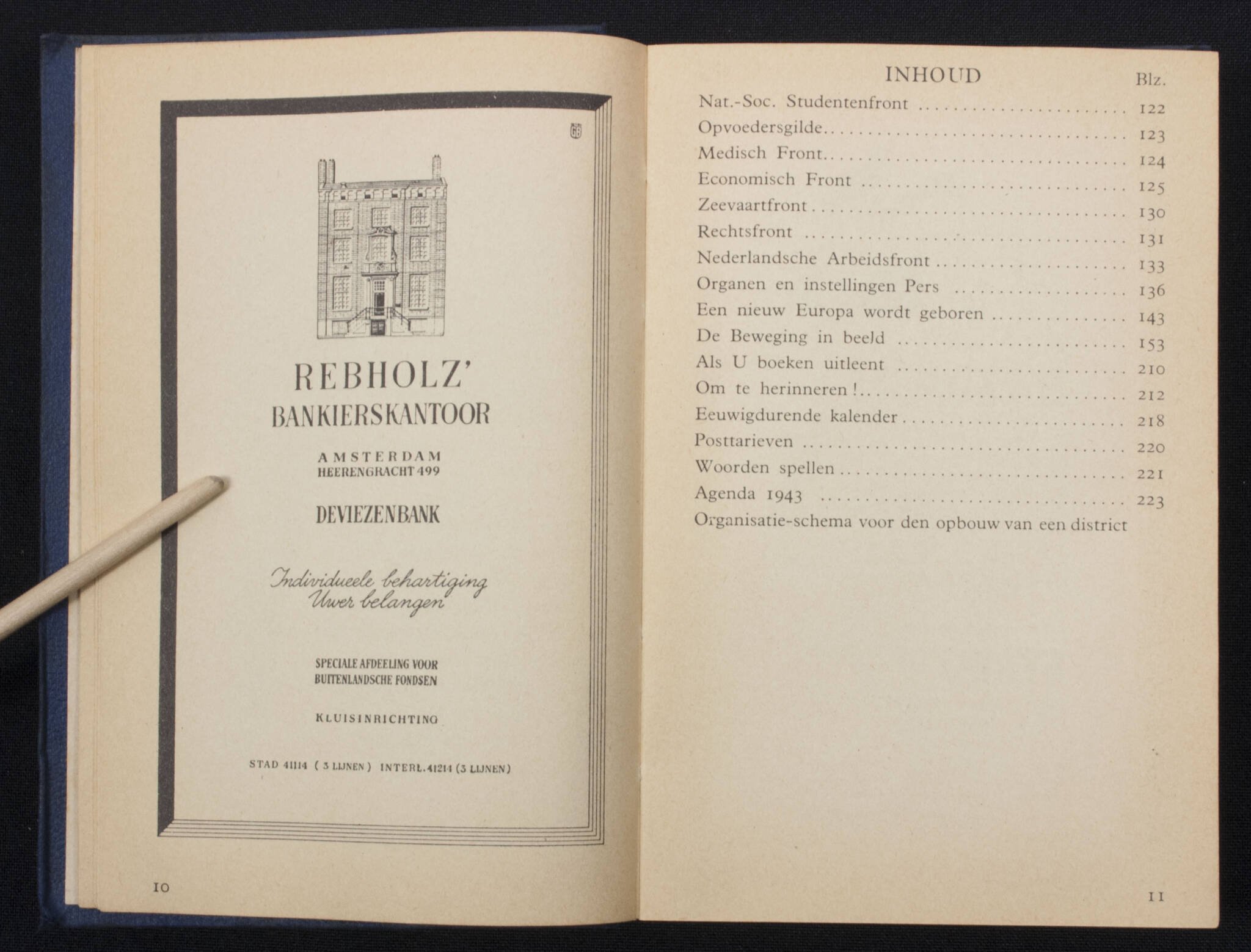 (NSB) Almanak 1943 complete with the very rare foldable chart of the Netherlands – Rare — image 16