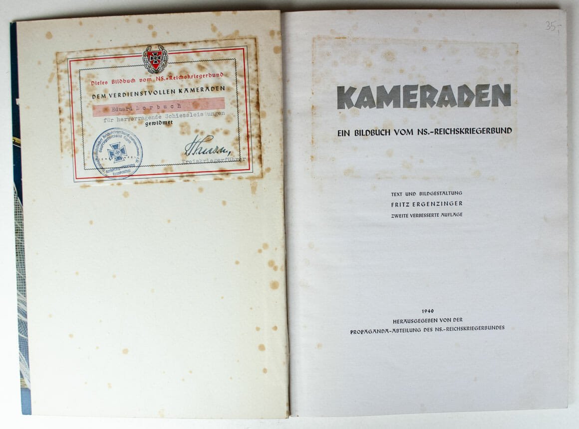 NS-Reichskriegerbund – Kameraden ein Bildbuch (named to Eduard Lorbach) — image 2