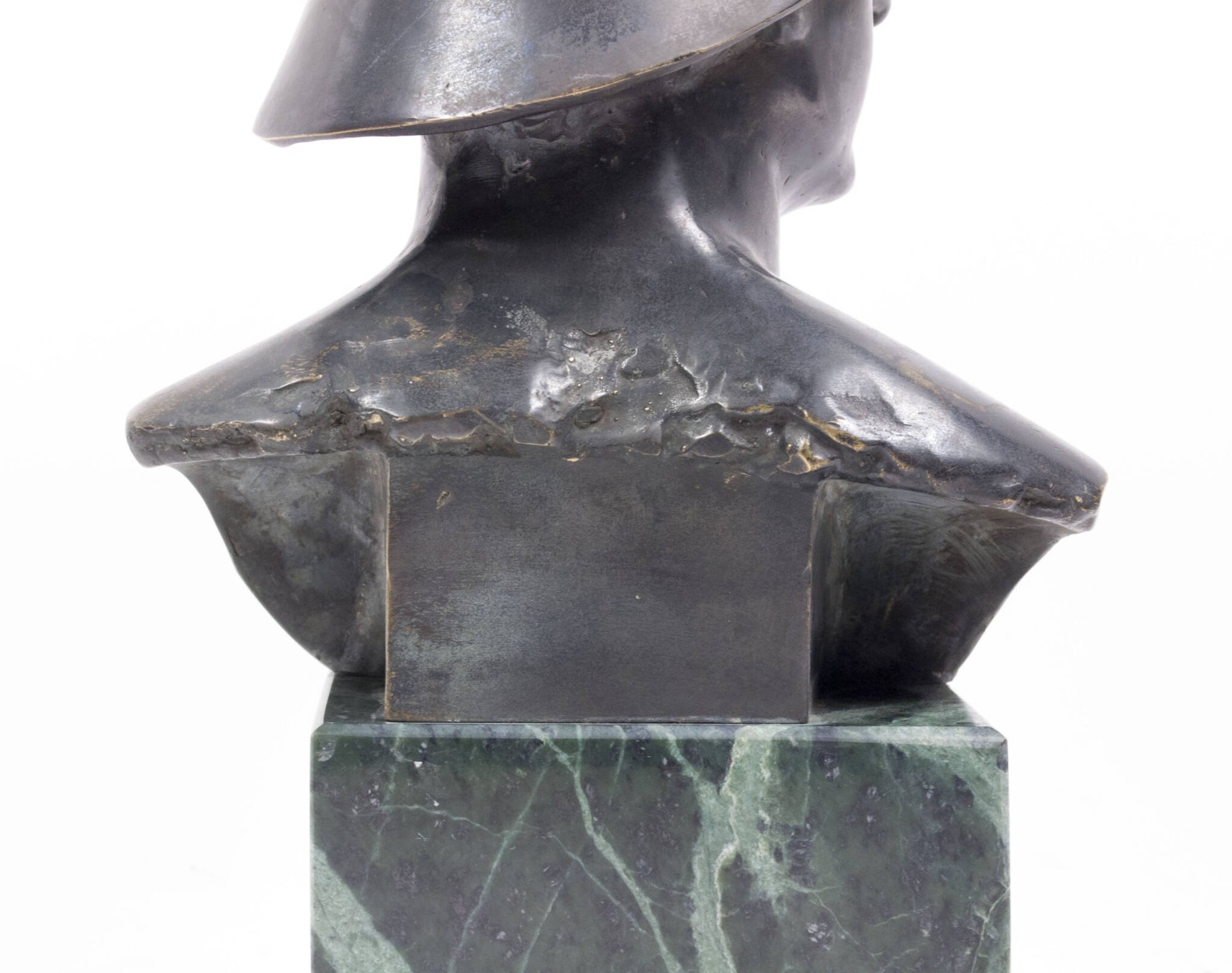 German World War I frontsoldier bust (large size 30 cm) by artist Fritz P. Zimmer – dated 1917 – rare — image 16