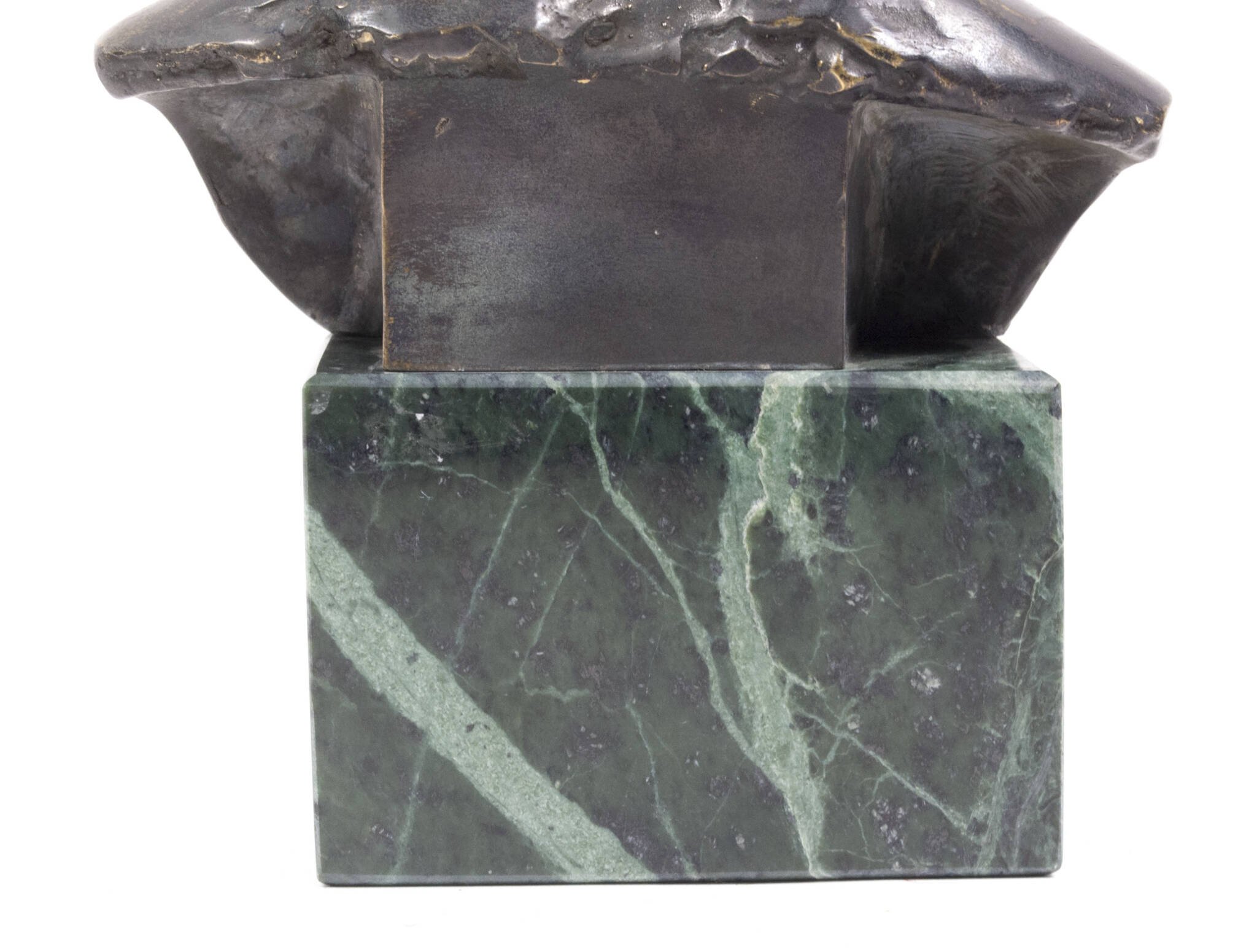 German World War I frontsoldier bust (large size 30 cm) by artist Fritz P. Zimmer – dated 1917 – rare — image 17