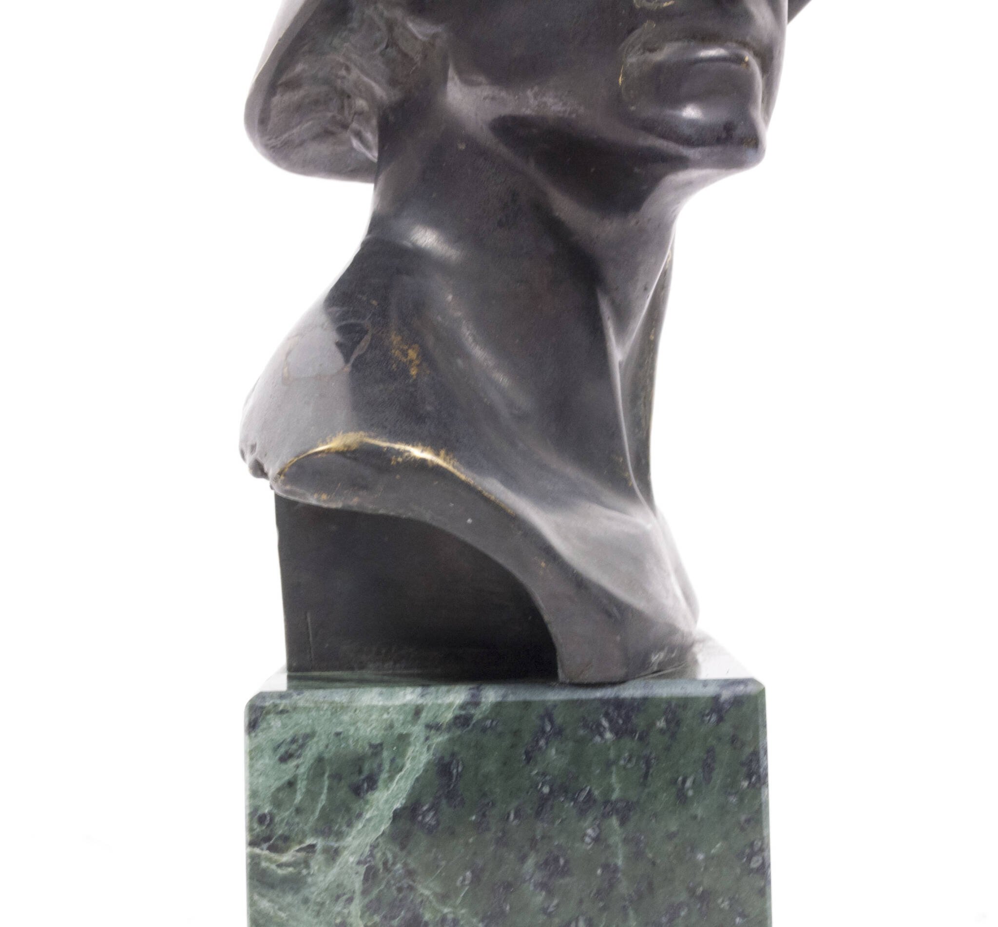 German World War I frontsoldier bust (large size 30 cm) by artist Fritz P. Zimmer – dated 1917 – rare — image 22